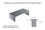 Eclisses de Couvertine ECO Alu 10/10 thermo-laqué RAL 7016 largeur de 16 à 48 cm, jonction 20 cm, intermédiaire 10 cm